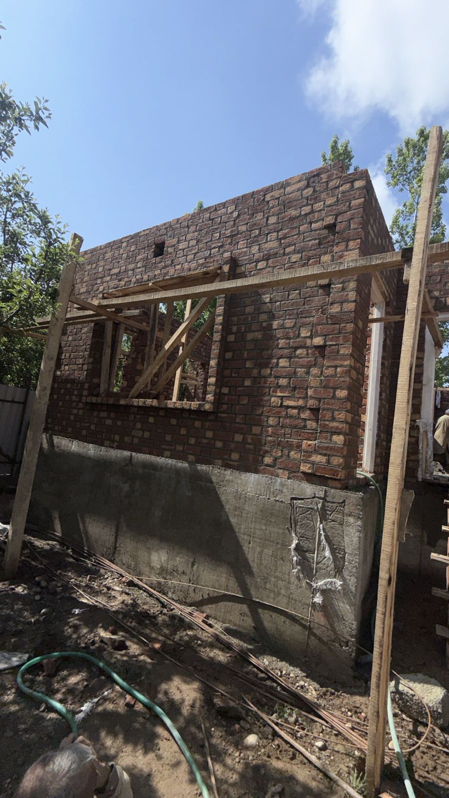 Site Execution Record — timber propping and lintel shuttering